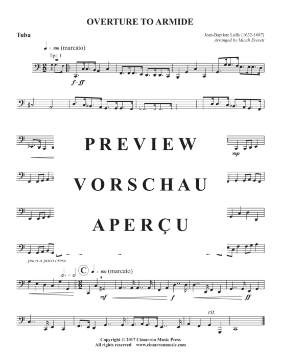Produktgalerie: Seite 10 von 10 Ovrture to Armide , , (Blechbläserquintett)
