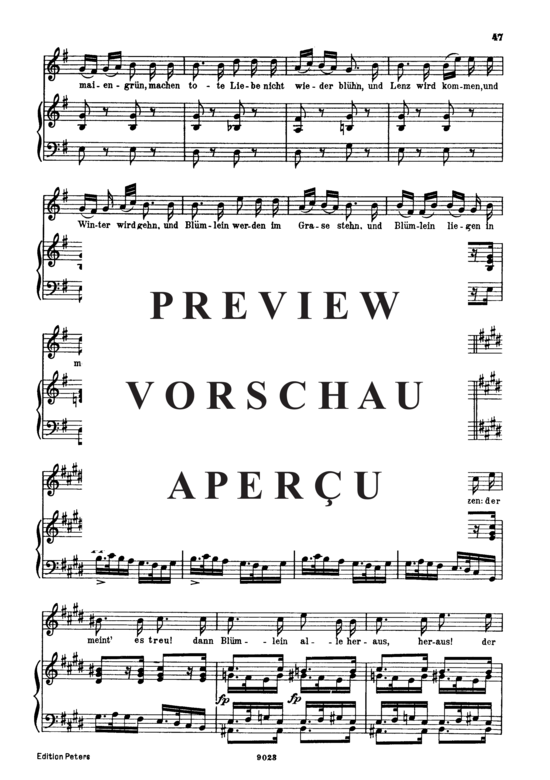 gallery: Trockne Blumen D.795-18 (Die Schöne Müllerin) , ,  (Gesang hoch + Klavier)