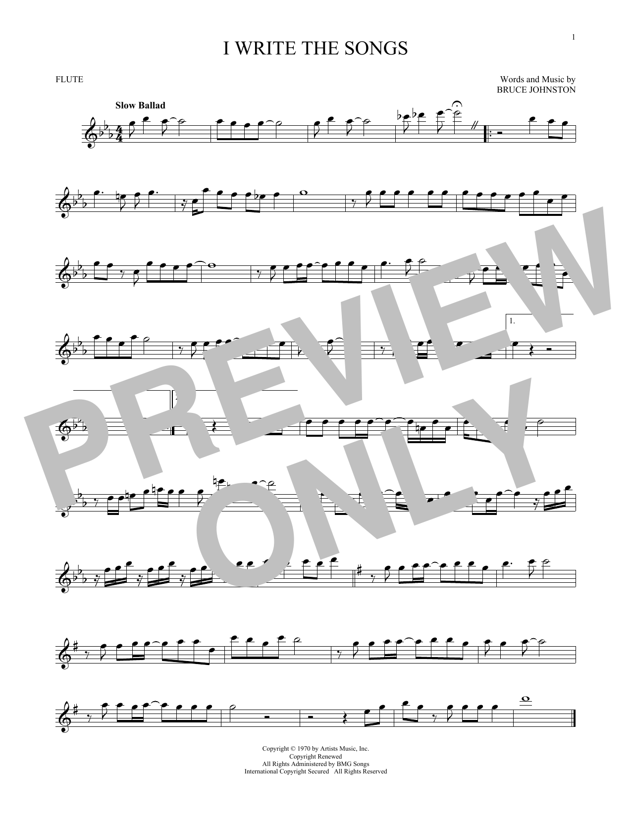 Product gallery: Page 1 of 1 I Write The Songs, Barry Manilow