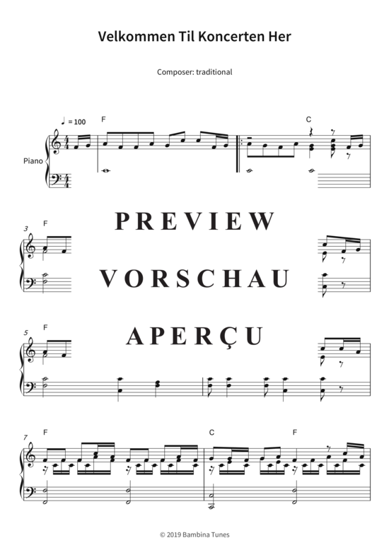 Produktbild zu: Velkommen Til Koncerten Her traditional