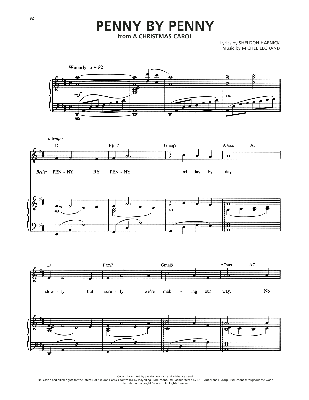 Produktbild zu: Penny By Penny (from A Christmas Carol)