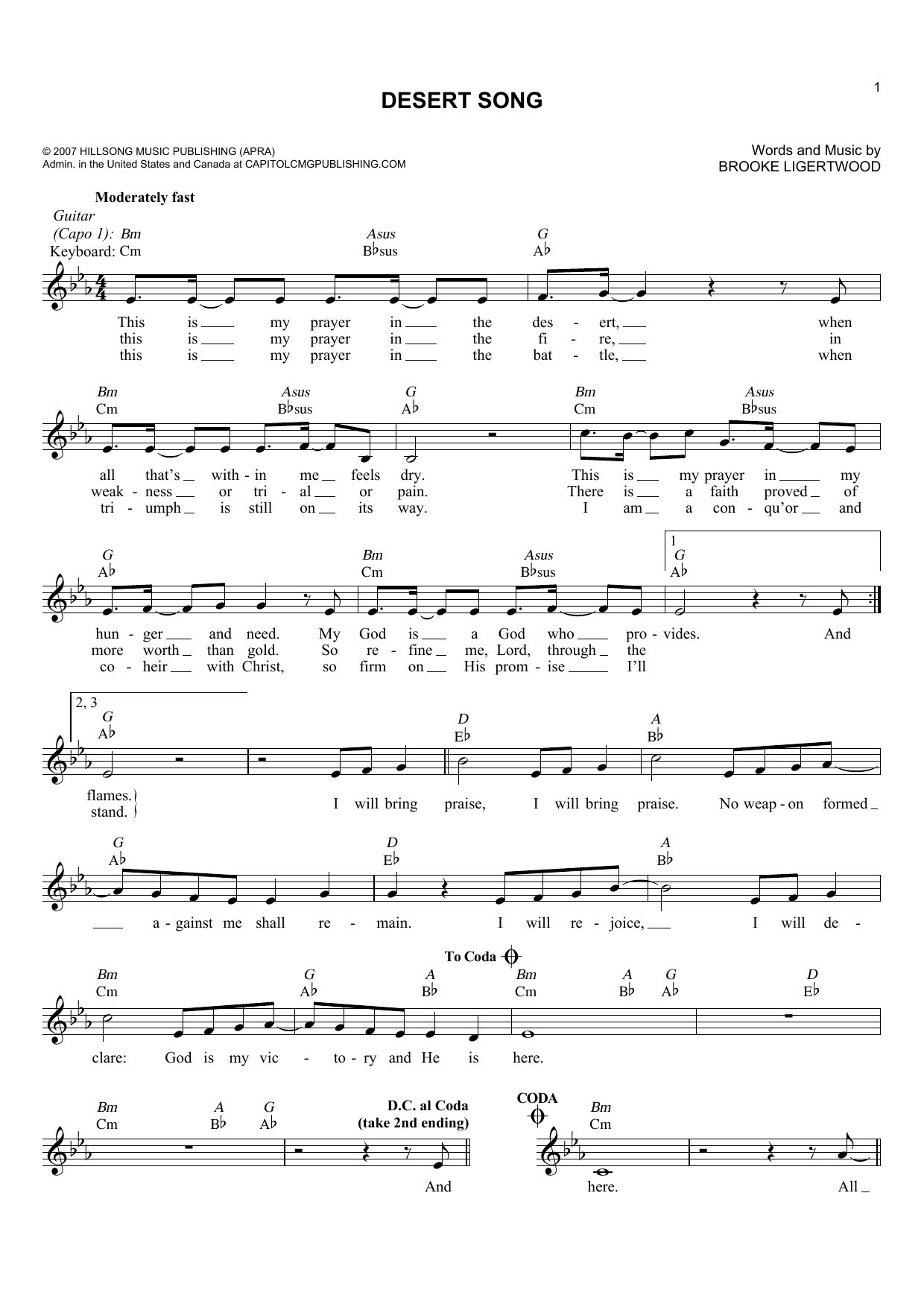 Produktbild zu: Desert Song