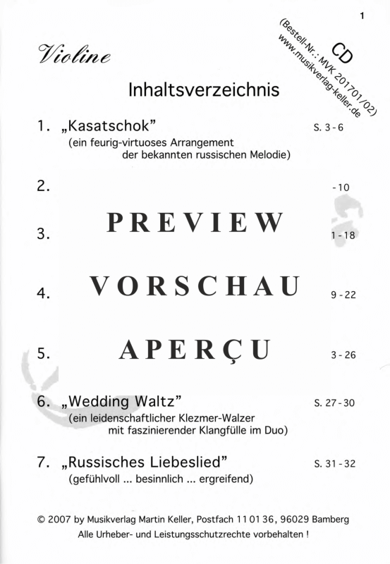 gallery: Weltmusik-Duos für festliche Anlässe und besinnliche Stunden, , (Klarinette und Violine)