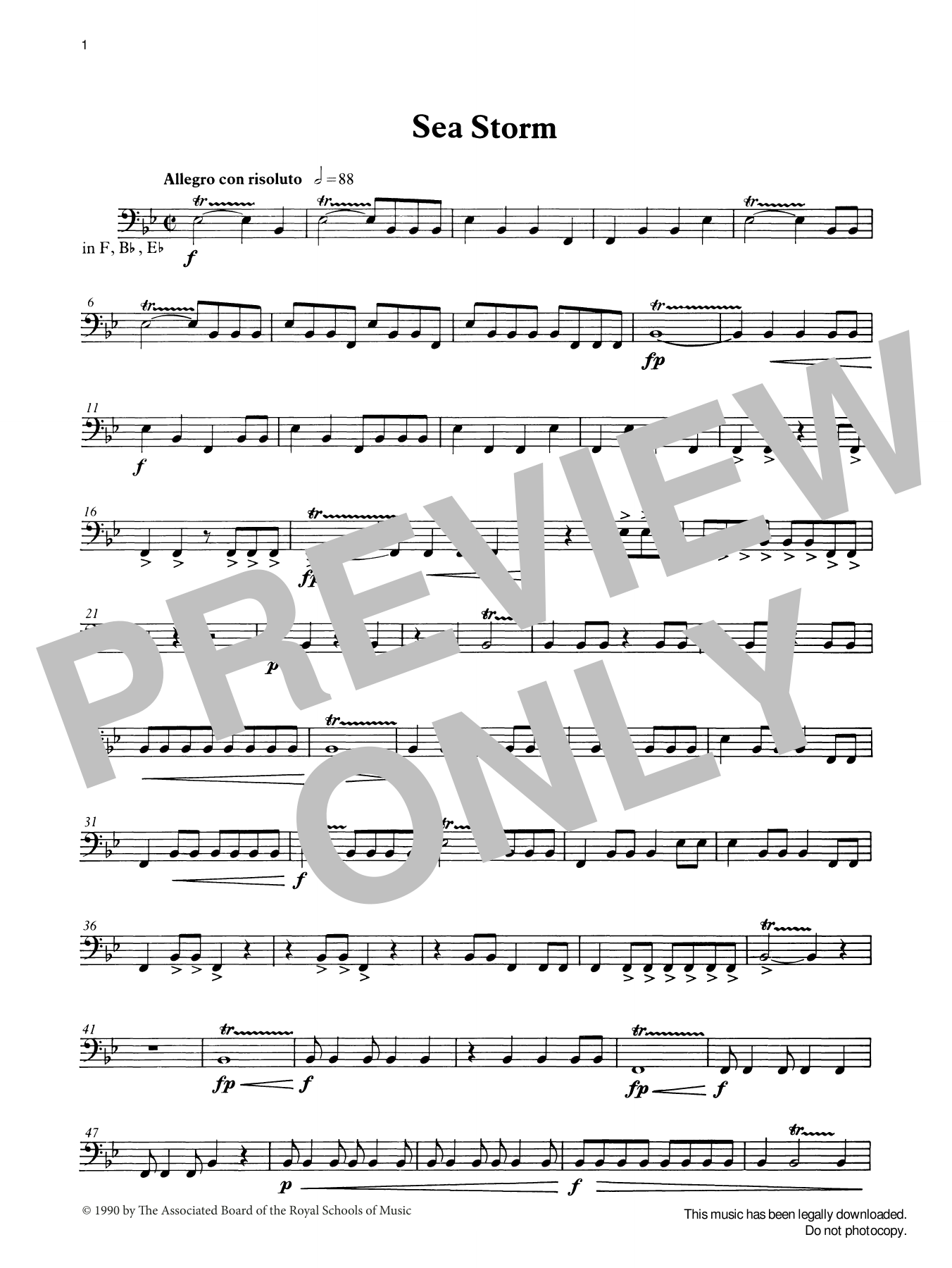 Produktgalerie: Seite 1 von 1 Sea Storm from Graded Music for Timpani, Book III, Ian Wright, Percussion