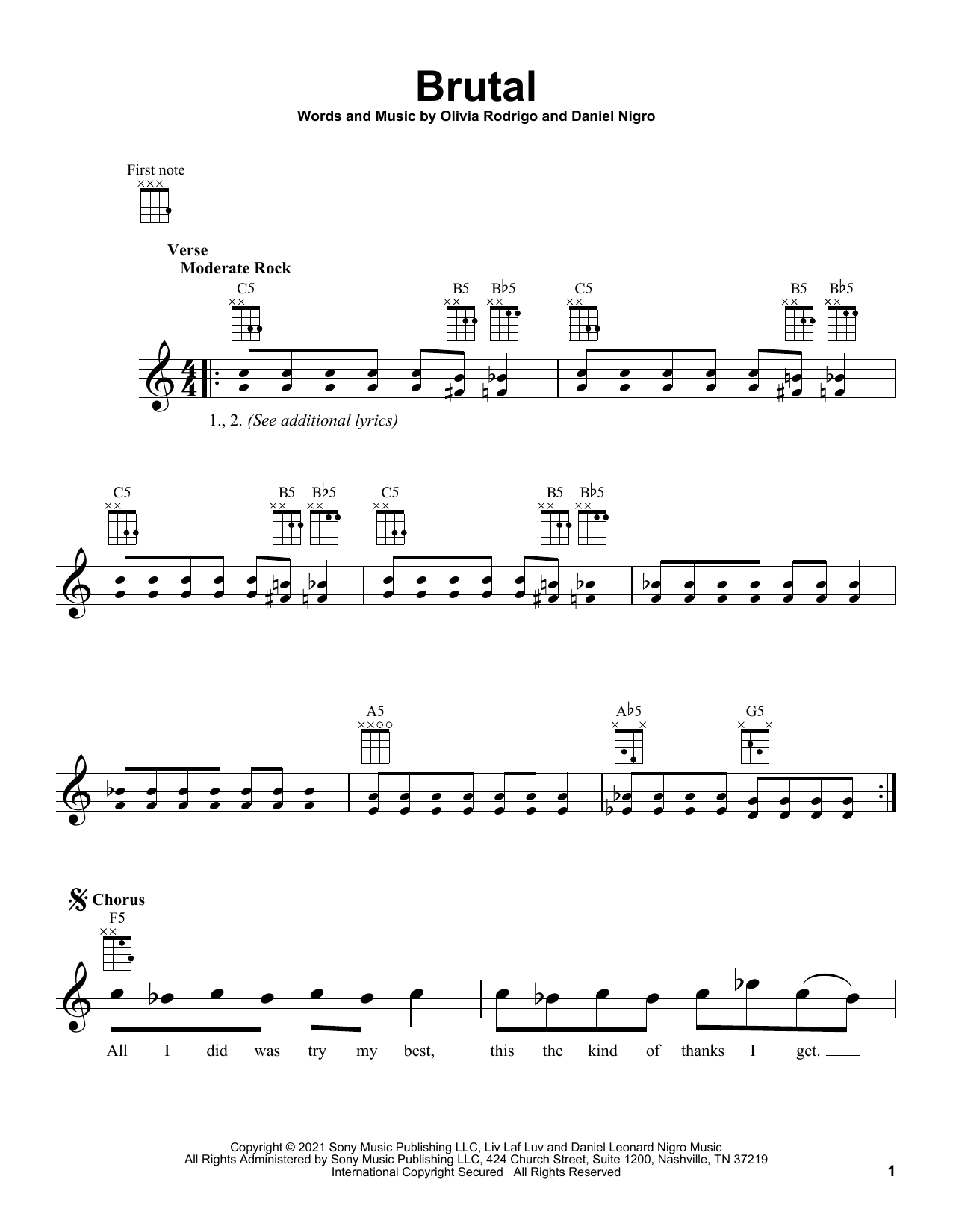 Product gallery: Page 1 of 1 brutal, Olivia Rodrigo