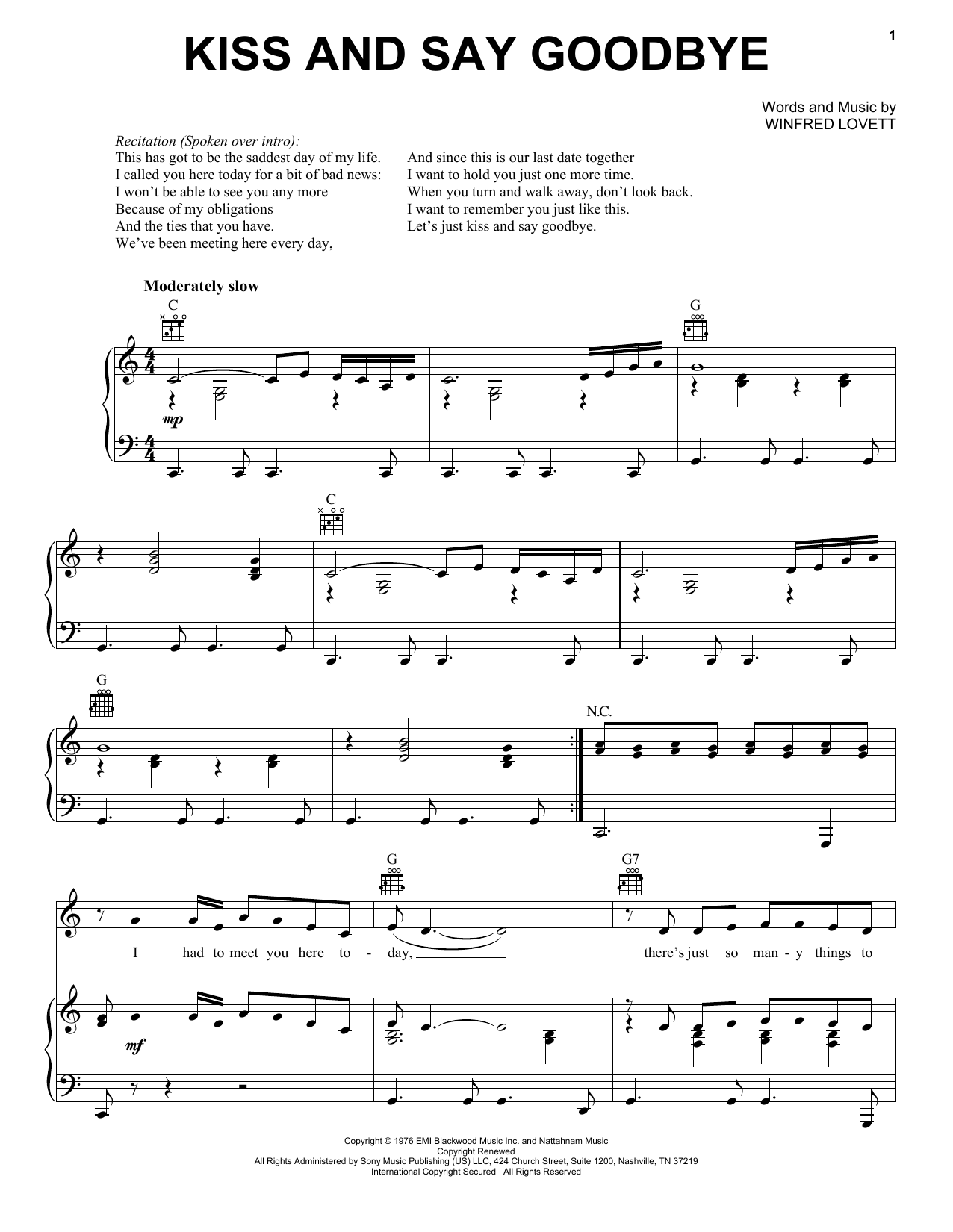 Produktbild zu: Kiss And Say Goodbye