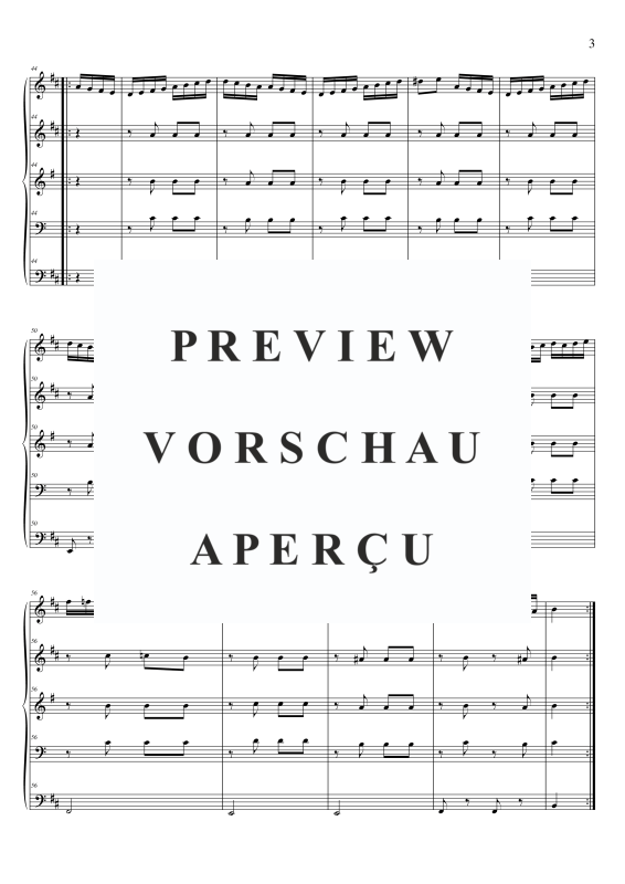 Produktgalerie: Seite 6 von 11 Türkischer Marsch, , (Blechbläser Quintett)