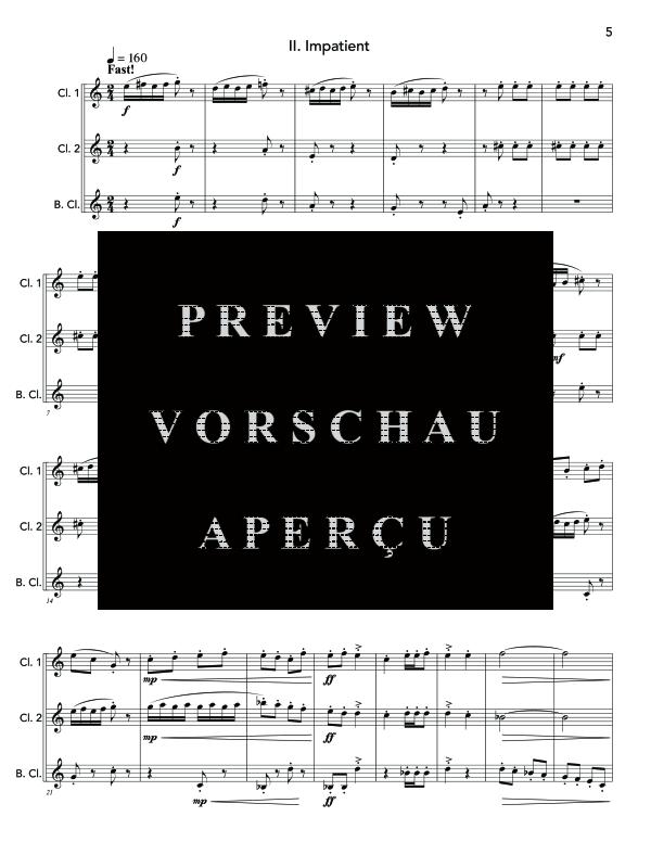 Product gallery: Page 9 of 11 When The Mood Takes You, , (Clarinet Trio)