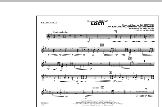 Product picture to: Lost! - Eb Baritone Sax