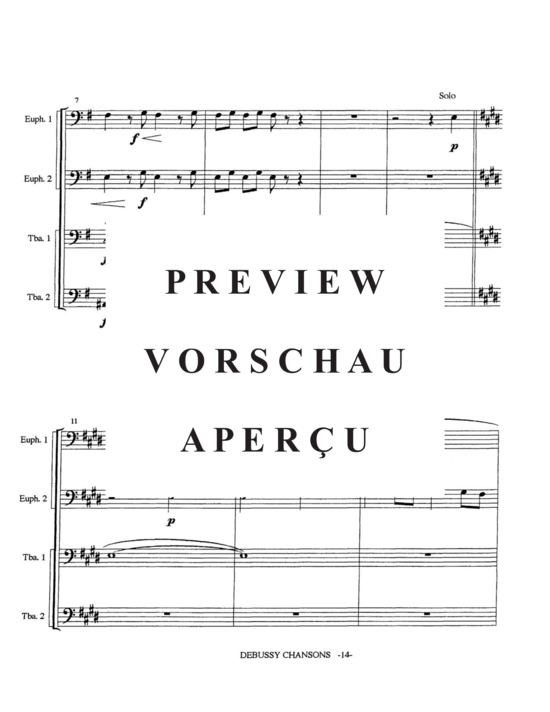 Product gallery: Page 16 of 21 Trois Chansons , , (Tuba Quartett EETT)