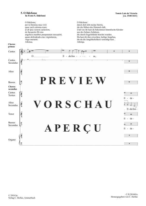 gallery: O Ildefonse, , Gemischter Chor 8-stimmig und BC