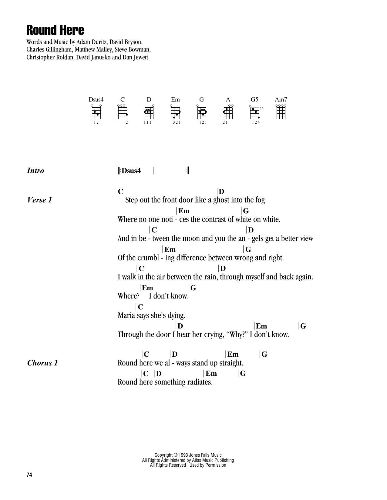 Product gallery: Page 1 of 1 Round Here, Counting Crows
