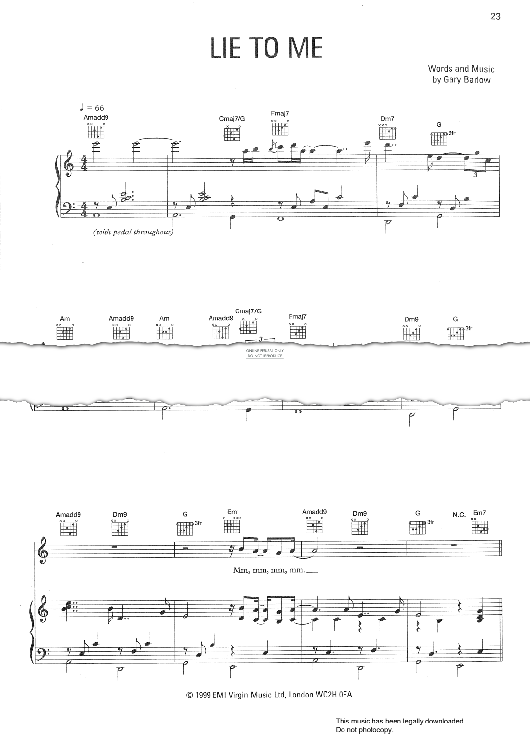 Product gallery: Page 1 of 1 Lie To Me, Gary Barlow