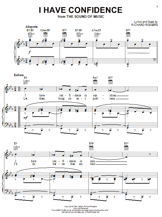 Produktbild zu: I Have Confidence (from The Sound of Music)
