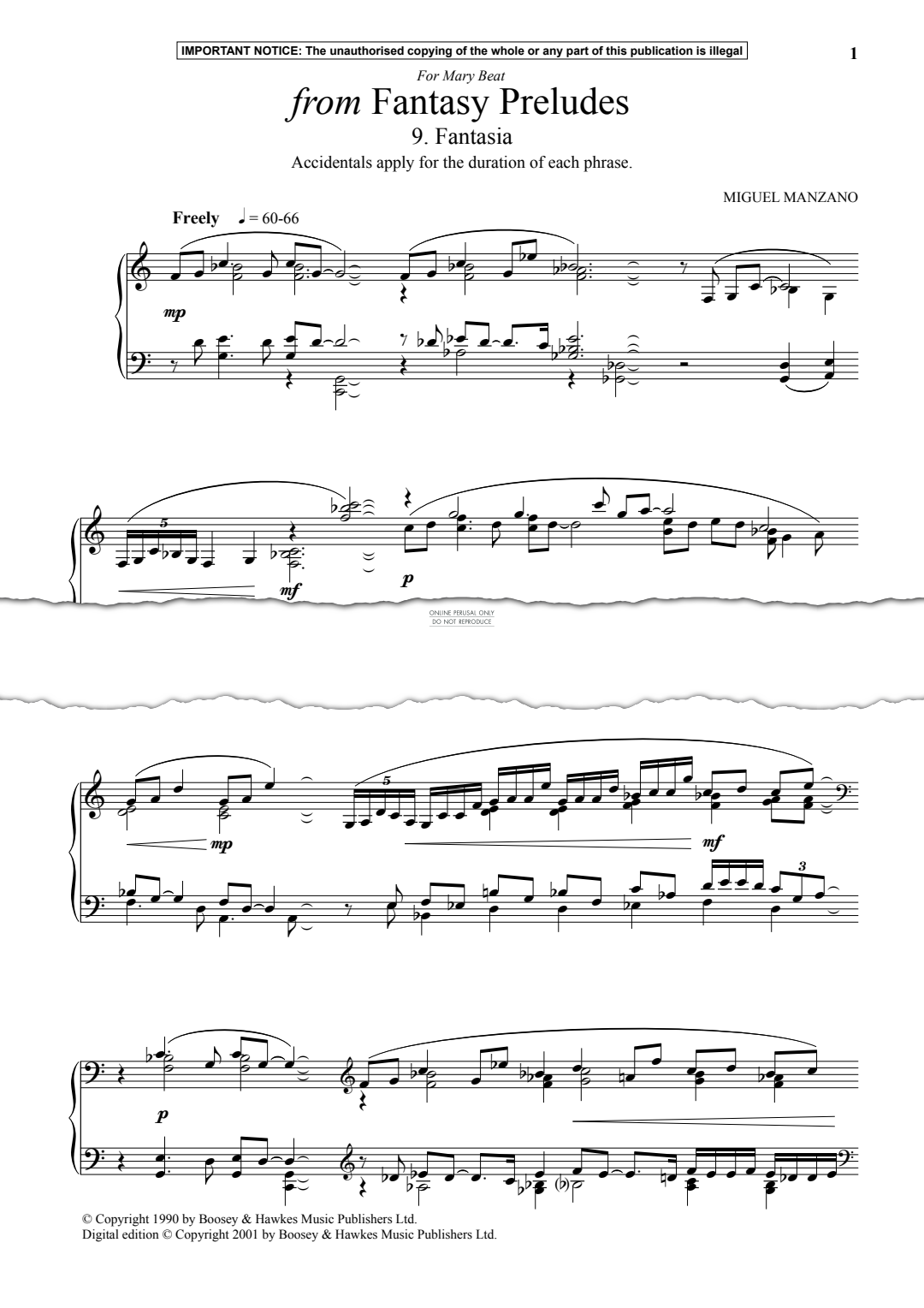 Produktgalerie: Seite 1 von 1 Fantasia from Fantasy Preludes, Carol Barratt, Klavier