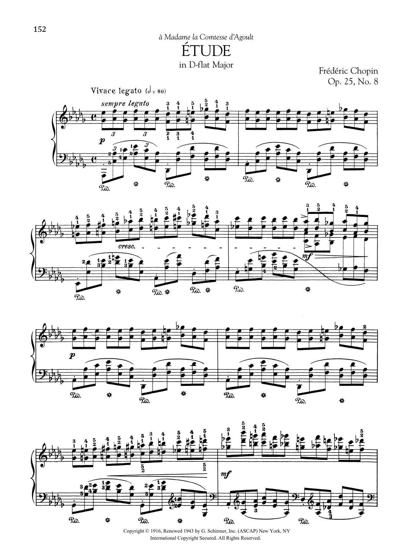 Product gallery: Page 1 of 1 Etude in D-flat Major, Op. 25, No. 8, Frédéric Chopin