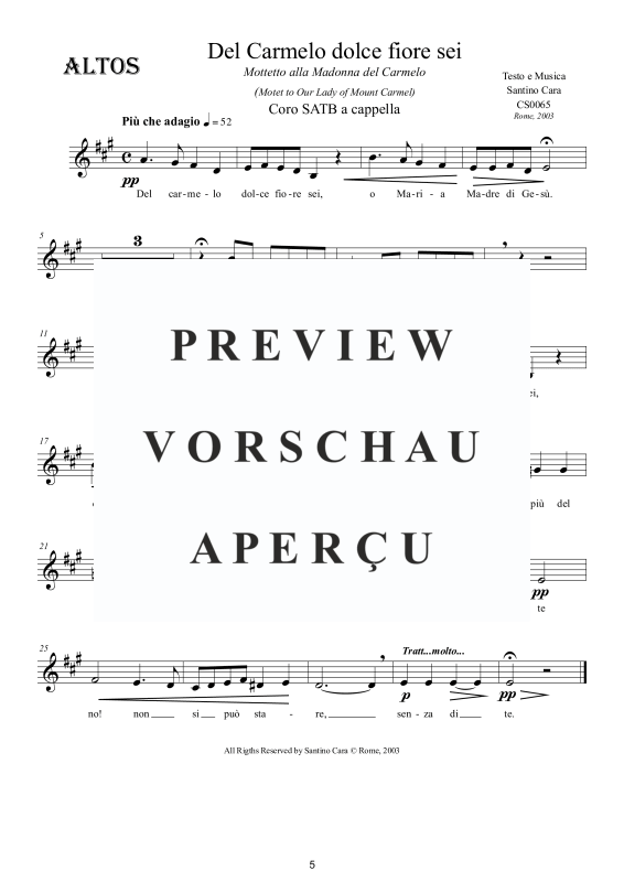 Product gallery: Page 6 of 8 Del Carmelo dolce fiore sei - Motette, , Mixed Choir A Cappella