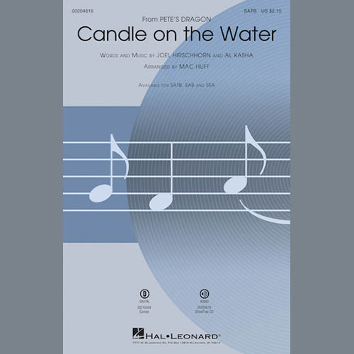 Produktbild zu: Candle On The Water (from Pete's Dragon) (arr. Mac Huff)
