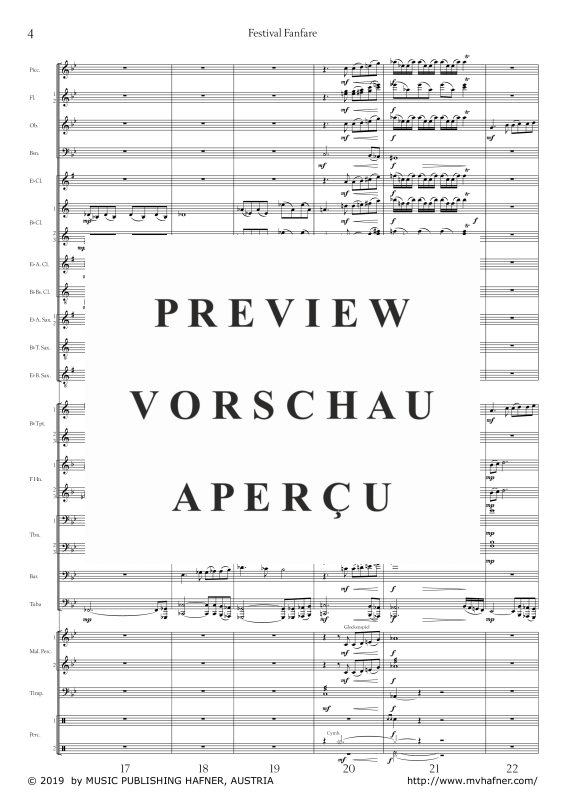 Product gallery: Page 9 of 11 Festival Fanfare, , (large wind orchestra)