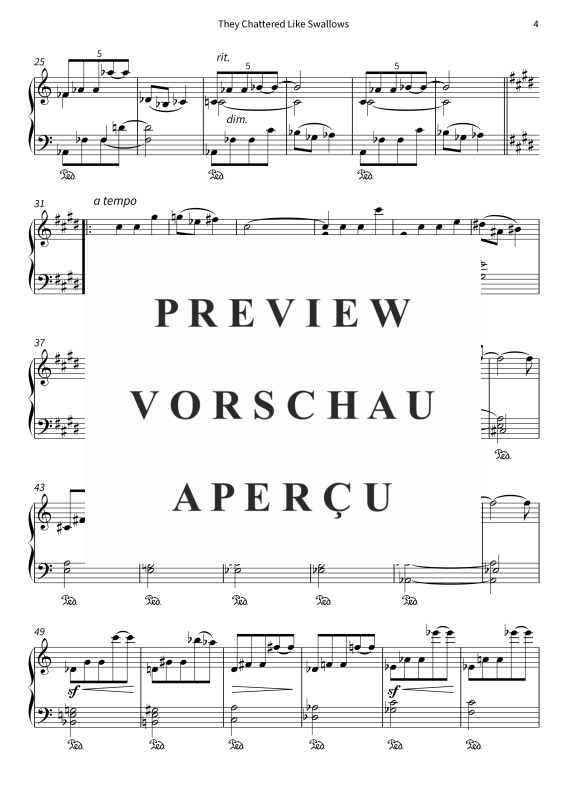 gallery: They Chattered Like Swallows - No. 5 from On the Overgrown Path, , Klavier Solo