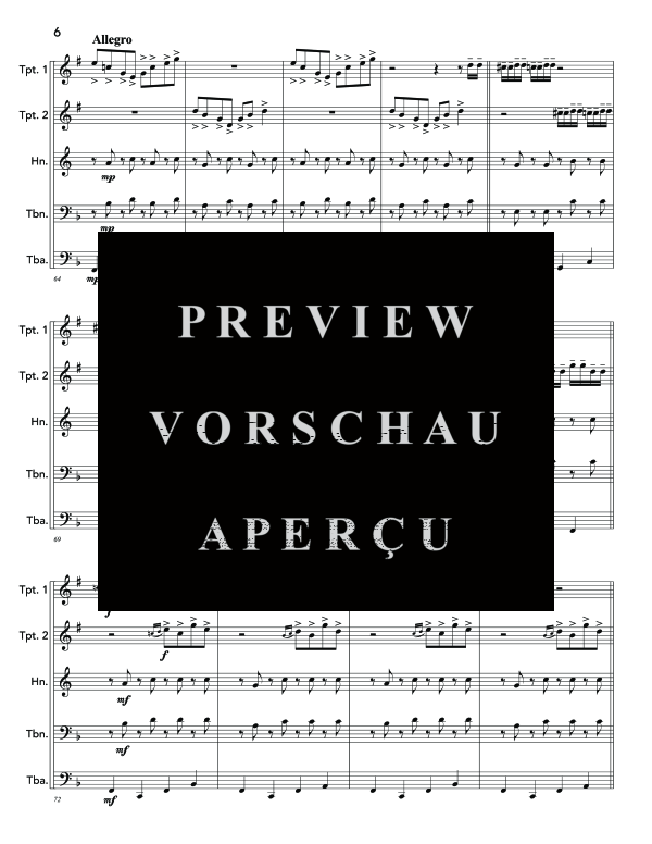 Produktgalerie: Seite 10 von 11 Hungarian Rhapsody No. 2, , (Blechbläser Quintett)