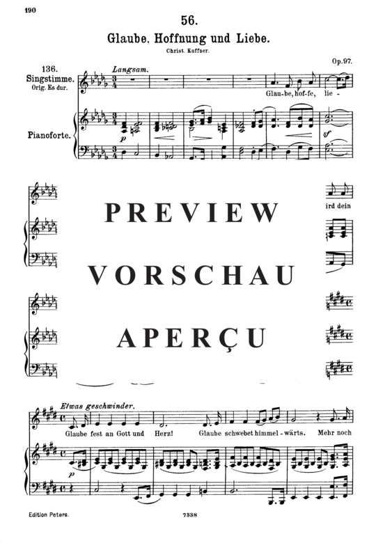 Product gallery: Page 2 of 5 Glaube, Hoffnung und Liebe D.939, , Medium Voice and Piano