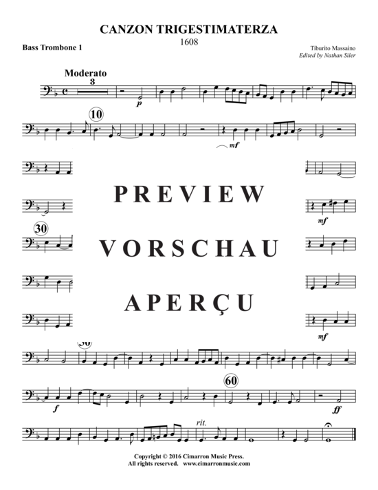 Product gallery: Page 14 of 15 Canzon Trigestimaterza , , (Trombone ensemble)