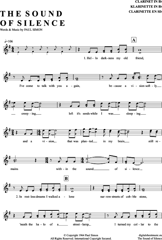 Product picture to: The Sound Of Silence Simon & Garfunkel