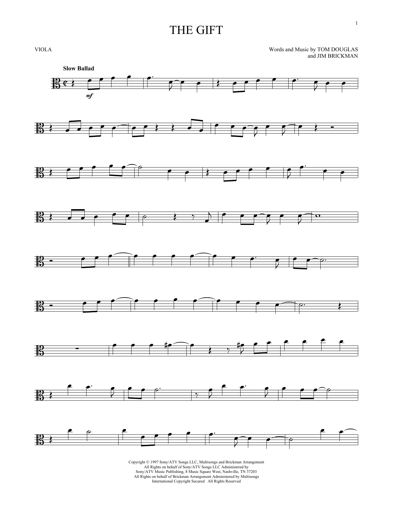 Product gallery: Page 1 of 1 The Gift, Jim Brickman