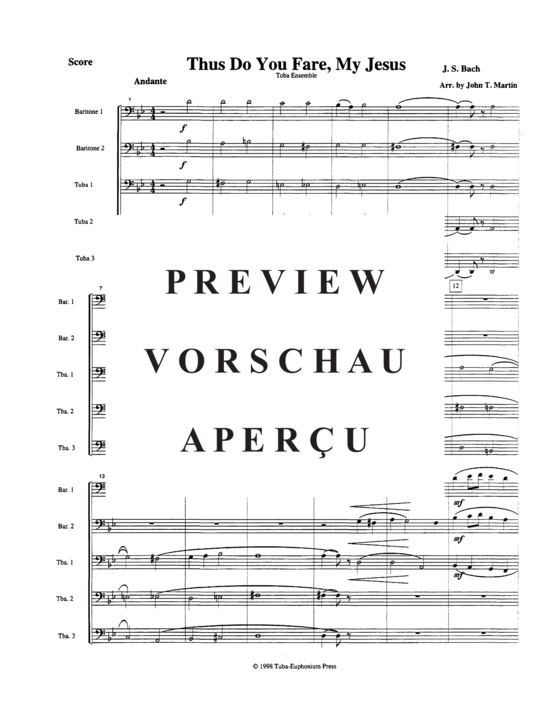 Product gallery: Page 3 of 11 Thus Do You Fare, My Jesus , , (Tuba Quintet EETTT)