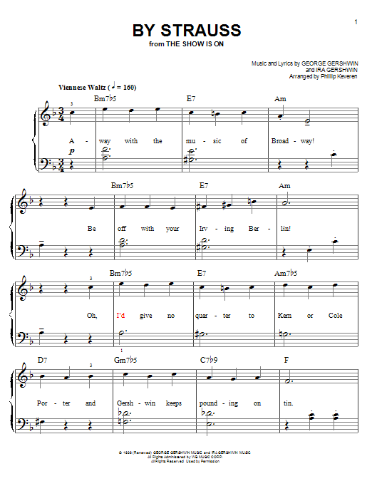 Produktbild zu: By Strauss (arr. Phillip Keveren)