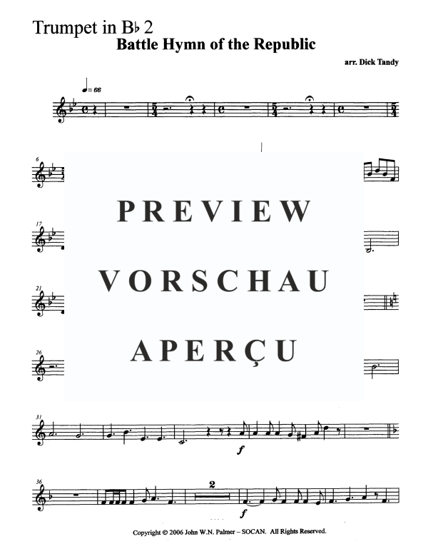 Produktgalerie: Seite 11 von 11 Battle Hymn of the Republic, , Blechbläserquintett