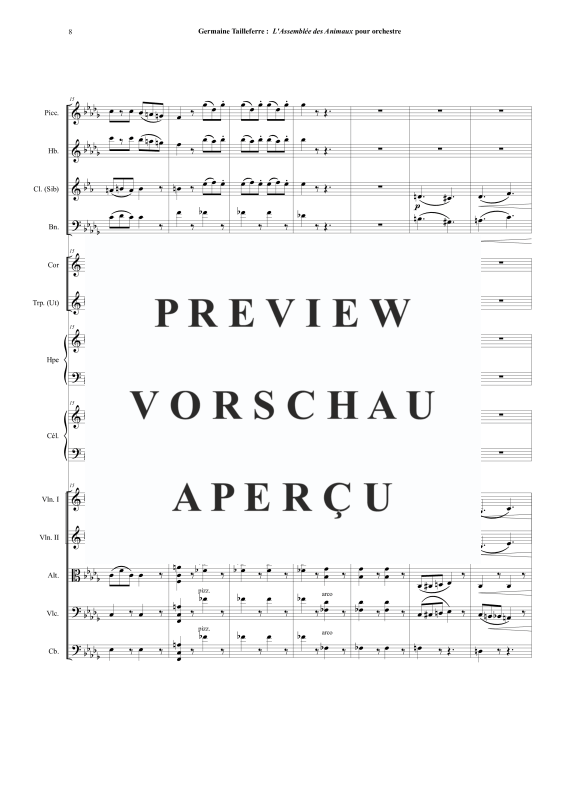 Produktgalerie: Seite 9 von 11 Assemblée des Animaux, , Orchester