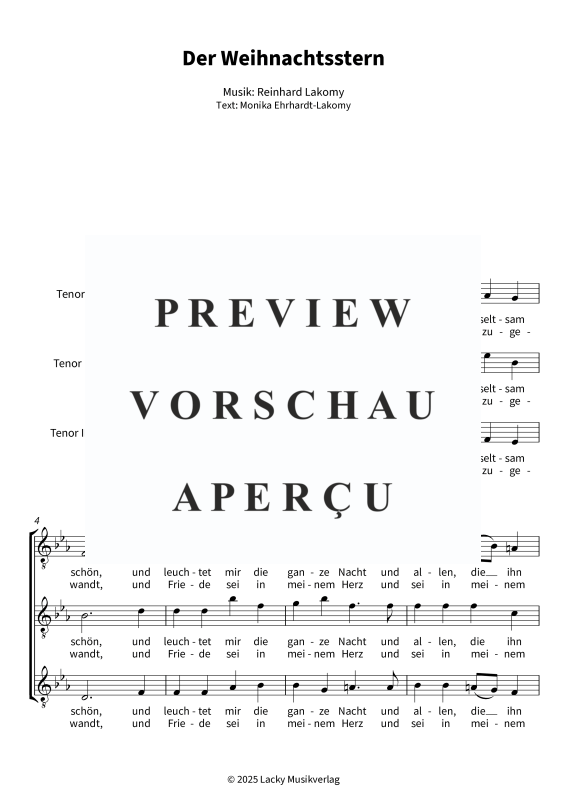 Produktgalerie: Seite 5 von 6 Der Weihnachtsstern, , Trio für 3 Tenöre