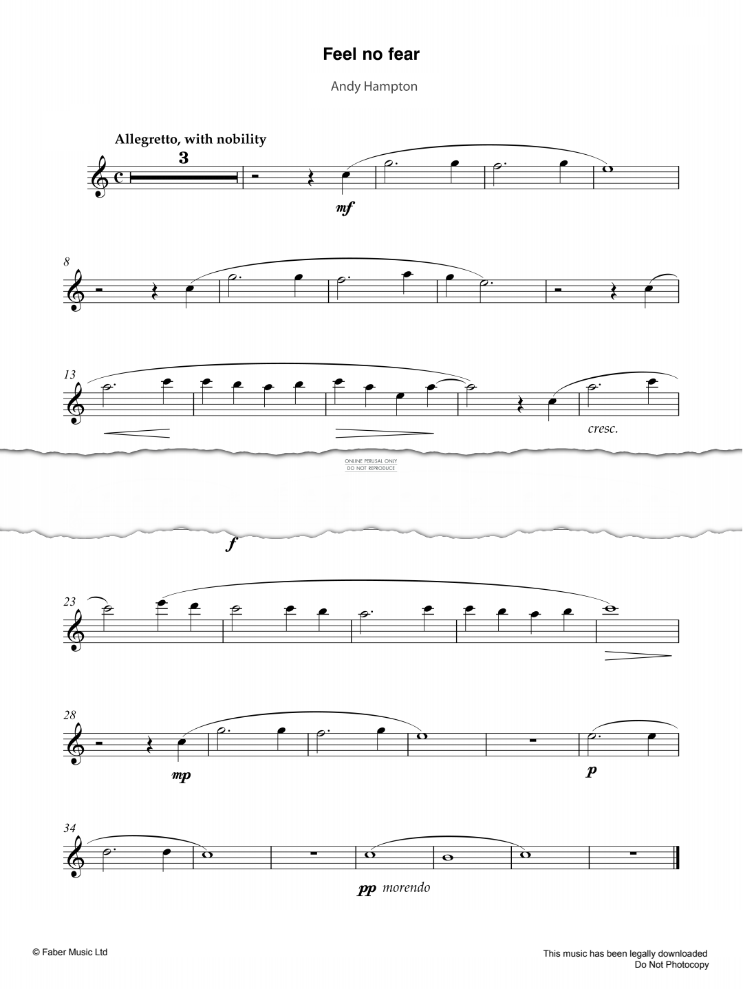 Product gallery: Page 1 of 1 Feel No Fear, Andy Hampton