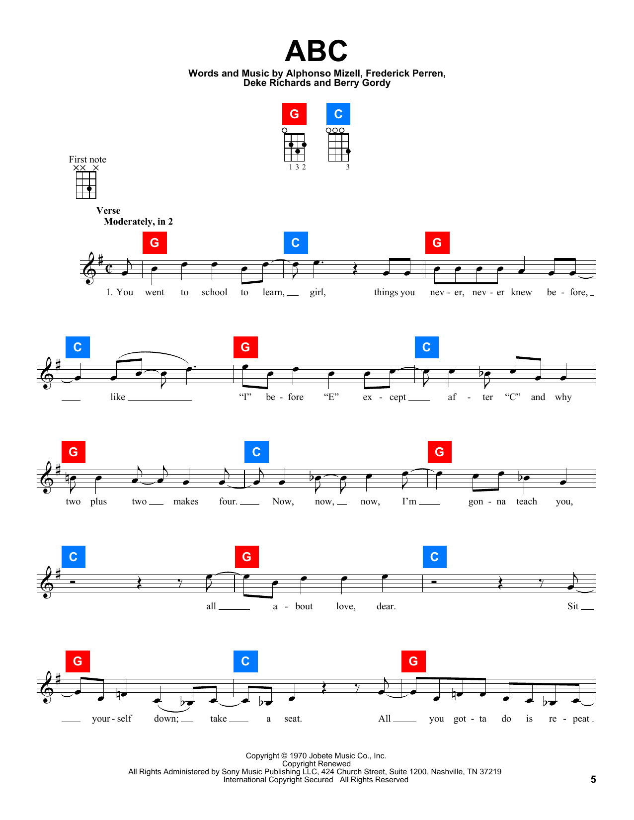 Product gallery: Page 1 of 1 ABC, The Jackson 5