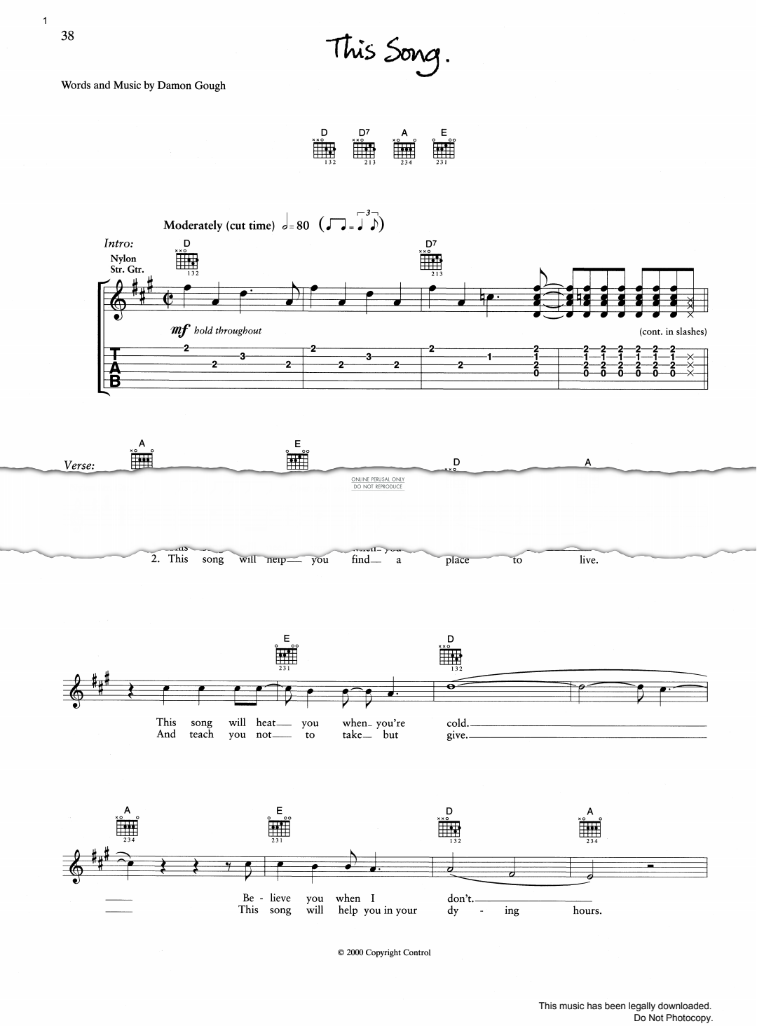 Produktbild zu: This Song