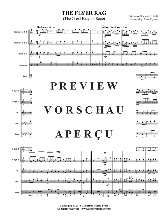 Produktgalerie: Seite 3 von 10 The Flyer Rag , , (Blechbläserquintett)