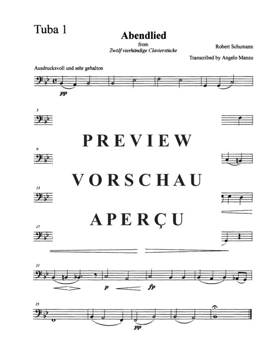 Produktgalerie: Seite 9 von 11 Abendlied , , (Tuba Ensemble EEETTT)