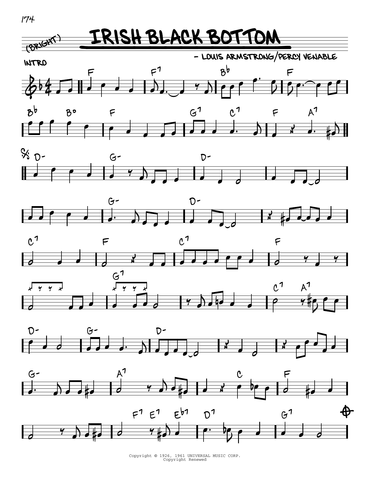 Produktbild zu: Irish Black Bottom (arr. Robert Rawlins)