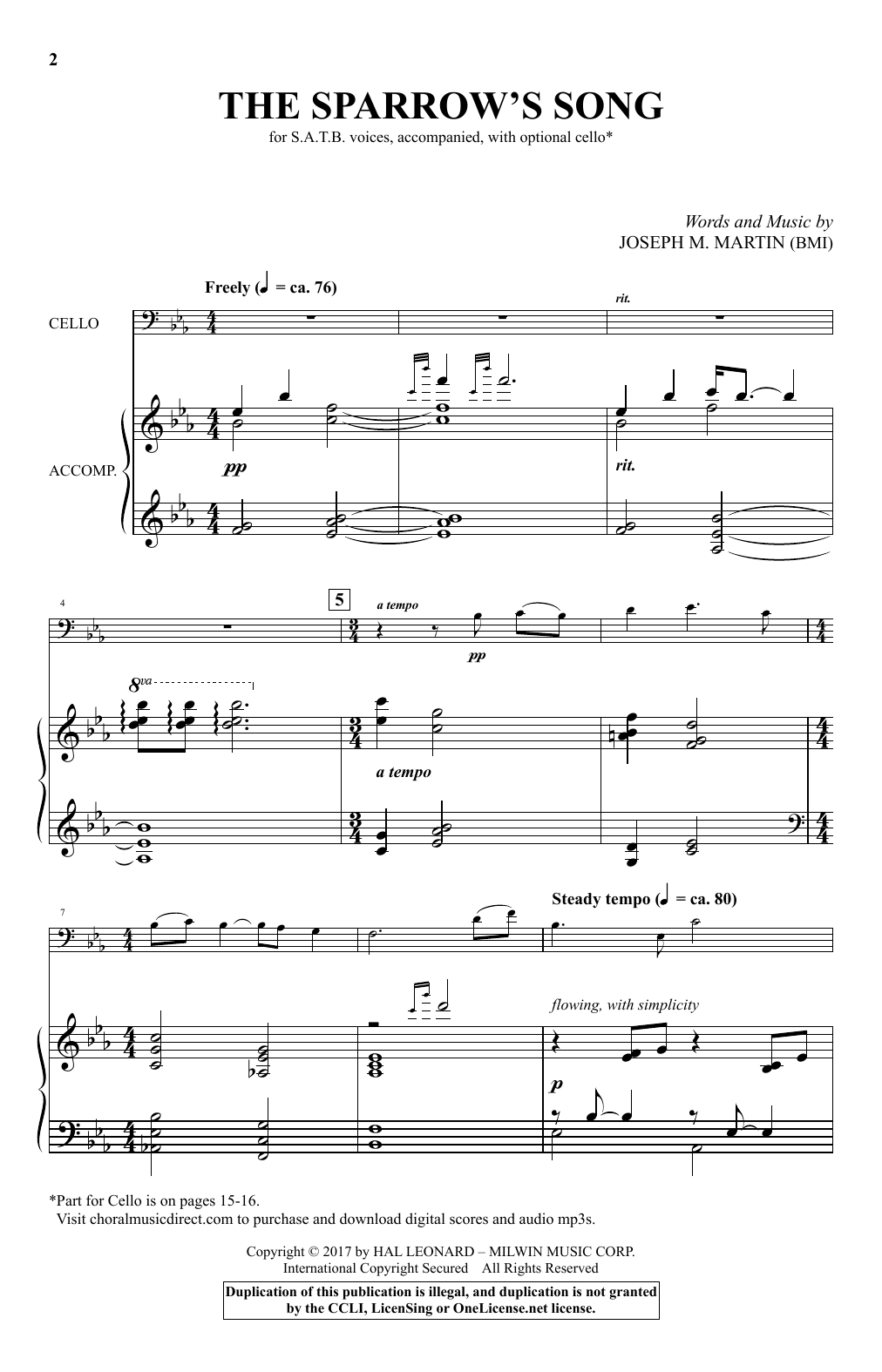 Produktbild zu: The Sparrow's Song