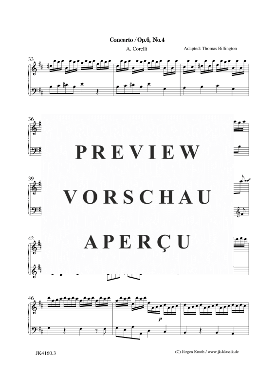 gallery: Concerto Op.6. No.5, , Klavier/Cembalo Solo