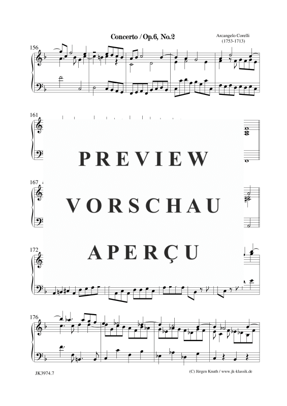 gallery: Concerto Op. 6. No. 2, , (Klavier/Cembalo Solo)