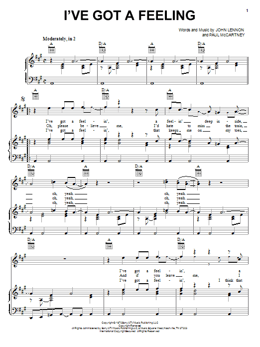 Produktbild zu: I've Got A Feeling