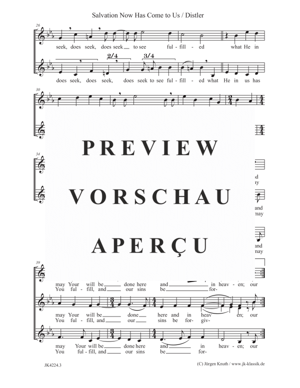 gallery: Salvation Now Has Come to Us (The Year Cycle, Op.5, No.33), , Frauenchor SSA