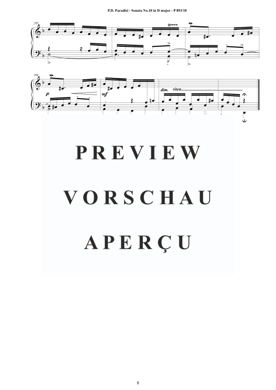 Produktgalerie: Seite 9 von 9 Sonate Nr. 10 in D-Dur, , Klavier Solo