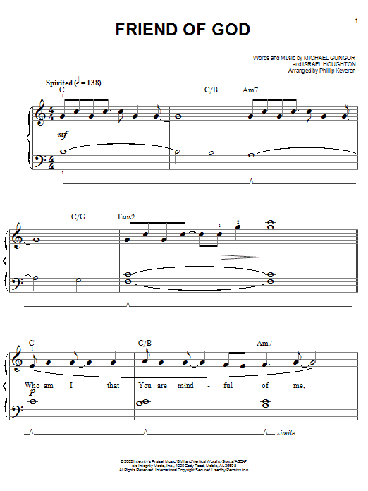Produktbild zu: Friend Of God (arr. Phillip Keveren)