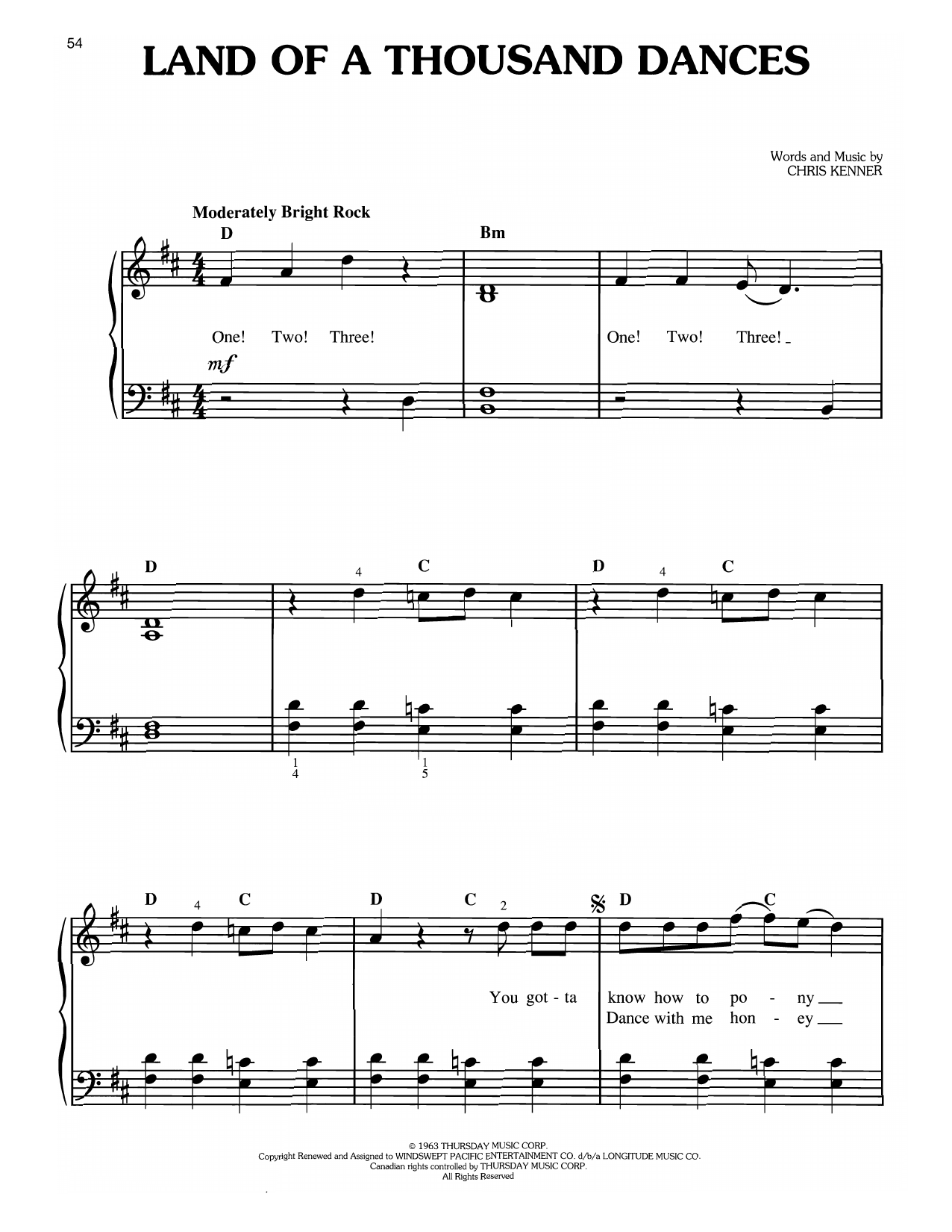 Produktbild zu: Land Of A Thousand Dances (from Forrest Gump)