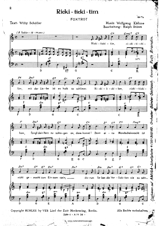 Produktbild zu: Ricki-ticki-tim Ruth Brandin 