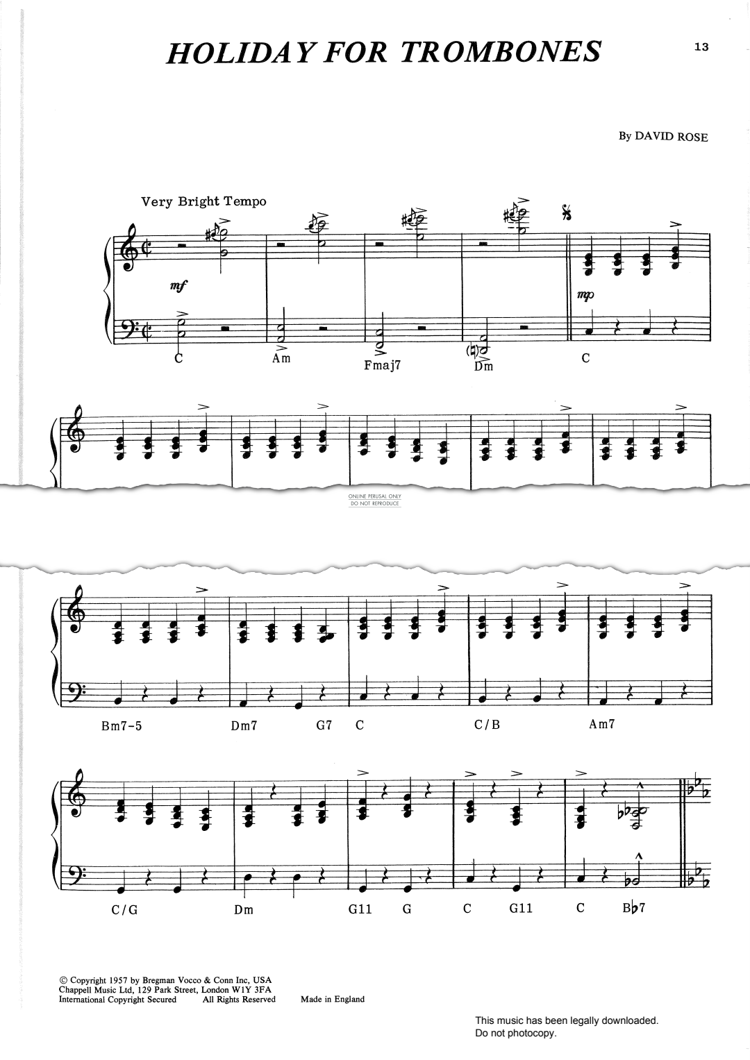 Produktbild zu: Holiday For Trombones
